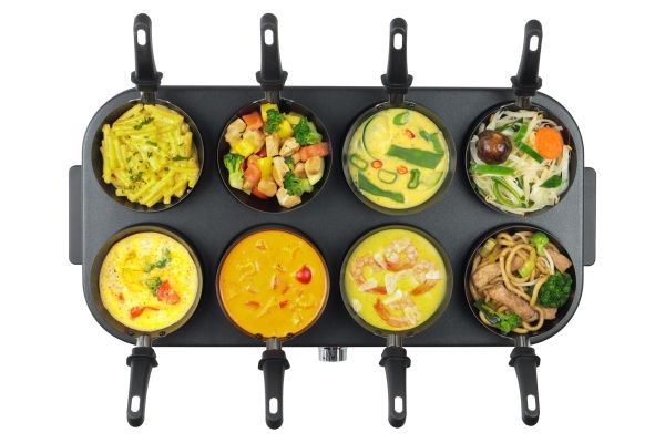 Fritel 142855, Bordplade, Aluminium, Sort, Grå, Aluminium, 80 x 150 mm, 8 person(er)