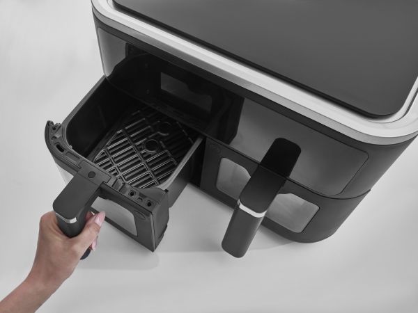 Fritel SnackTastic 8480 DUO, Varmluftsteger, 9 L, 1,35 kg, 40 °C, 200 °C, 8 person(er)