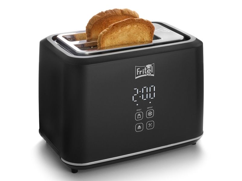 Fritel TO 2995, 2 skive(r), Sort, Syntetisk, Knapper, Berøring, LED, 850 W