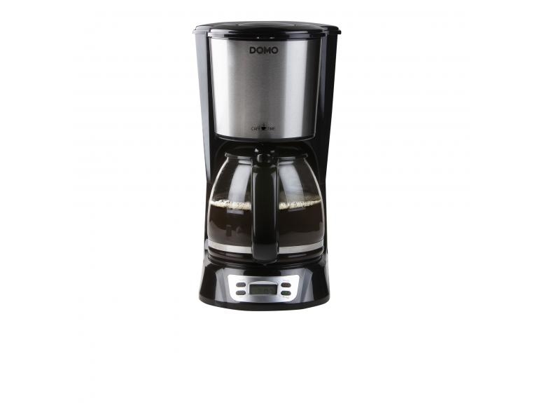 Domo DO708K, Dråbe kaffemaskine, 1,5 L, Malet kaffe, Sort, Rustfrit stål