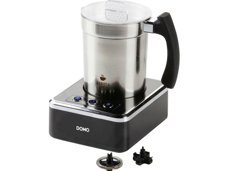 Domo DO717MF, Automatisk mælkeskummer/varmer, Sort, Rustfrit stål, Rustfrit stål, 230 ml, 200 ml, Varm & kold billede 2