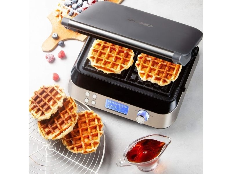 Domo DO9219W, 2 vaffel/vafler, Firkant, Rustfrit stål, 1600 W, 360 mm, 172 mm