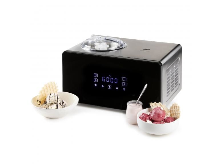 Domo DO9252I, Kompressor ismaskine, 1,5 L, LED, Rustfrit stål, 60 dB, Sort