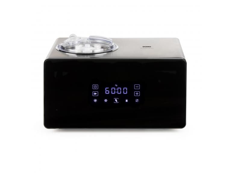 Domo DO9252I, Kompressor ismaskine, 1,5 L, LED, Rustfrit stål, 60 dB, Sort