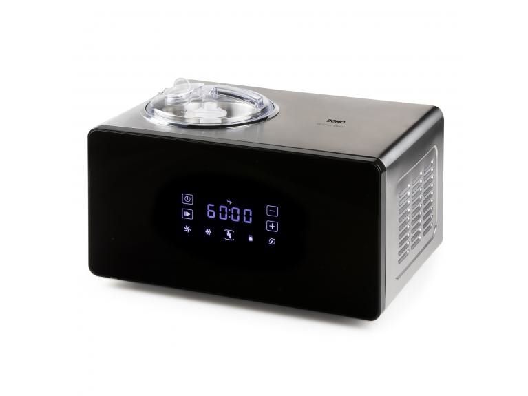 Domo DO9252I, Kompressor ismaskine, 1,5 L, LED, Rustfrit stål, 60 dB, Sort