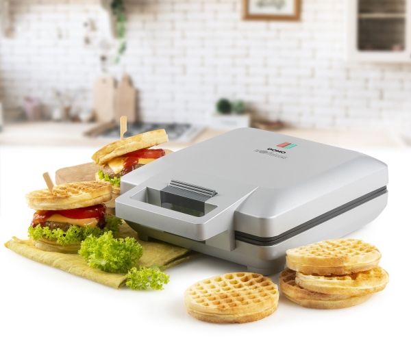 Domo DO9251W, 4 vaffel/vafler, Cirkel, Grå, 0,84 m, 1600 W, 220 - 240 V