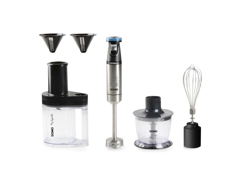 Domo DO9254M, Nedsænkning blender, 1,25 m, 800 W, Sort, Rustfrit stål billede 1