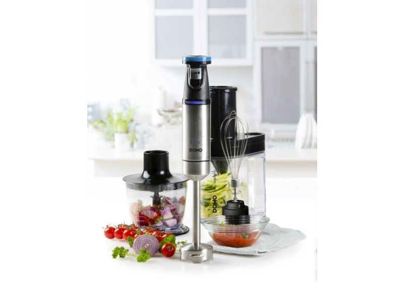 Domo DO9254M, Nedsænkning blender, 1,25 m, 800 W, Sort, Rustfrit stål billede 2