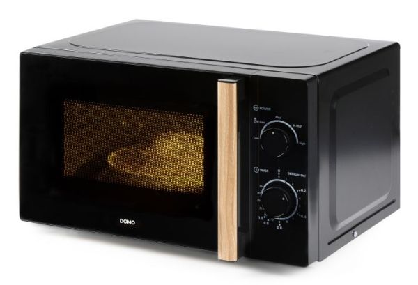 Domo DO2820, Bordplade, Solo mikroovn, 20 L, 700 W, Dreje, Sort