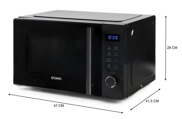 Domo DO22301C, Bordplade, Grill mikroovn, 23 L, 900 W, Indbygget skærm, LED