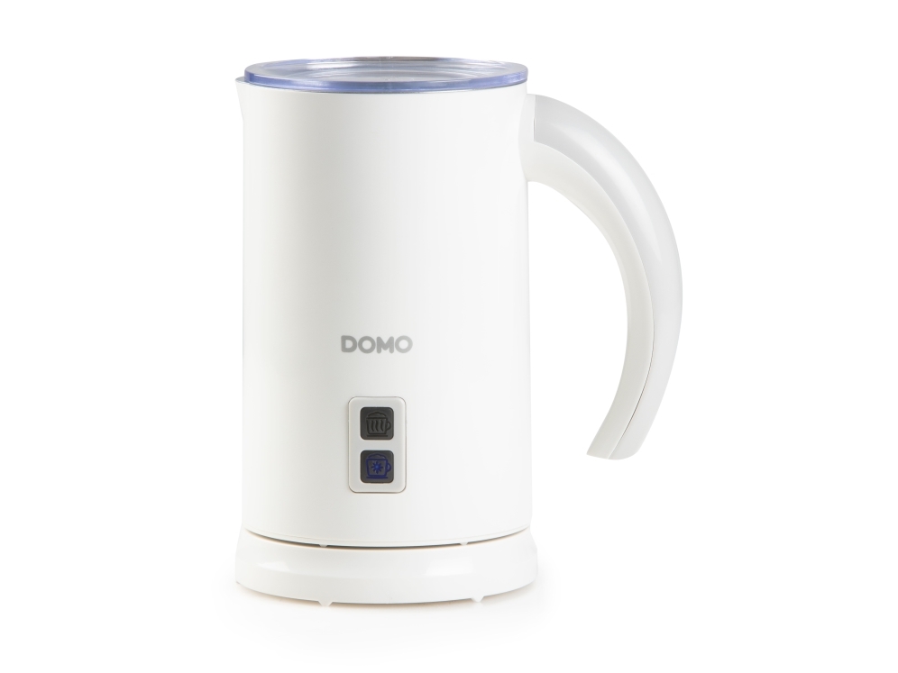 Domo DO731MF, Automatisk mælkeskummer/varmer, Hvid, 0,24 L, 120 sek./side, Varm & kold, Knapper