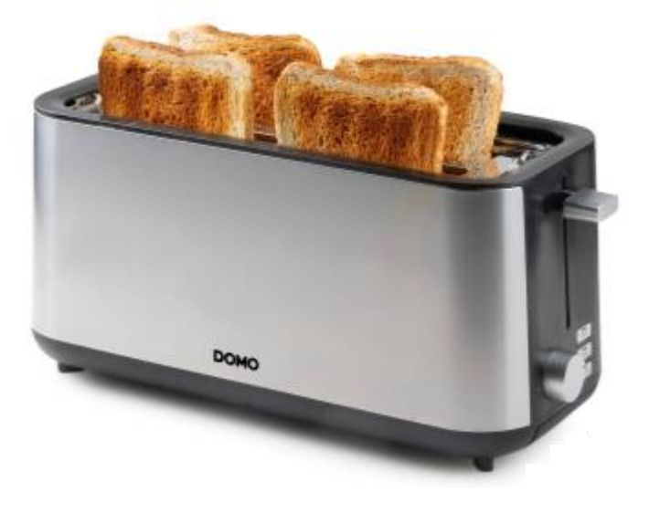 Domo DO 967 T Toaster Langschlitz 7 Stufen 1350W ed 1 (DO 967 T) billede 1