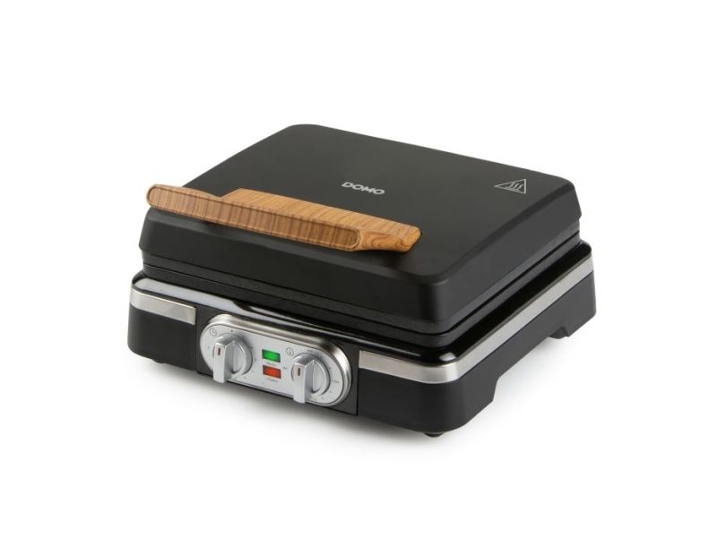 Domo DO9281W, 2 vaffel/vafler, Rektangulær, Sort, 0,72 m, 1520 W, 248 mm