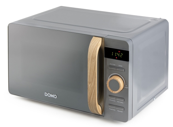 Domo DO3420, Bordplade, Solo mikroovn, 20 L, 800 W, Indbygget skærm, Knapper, Dreje