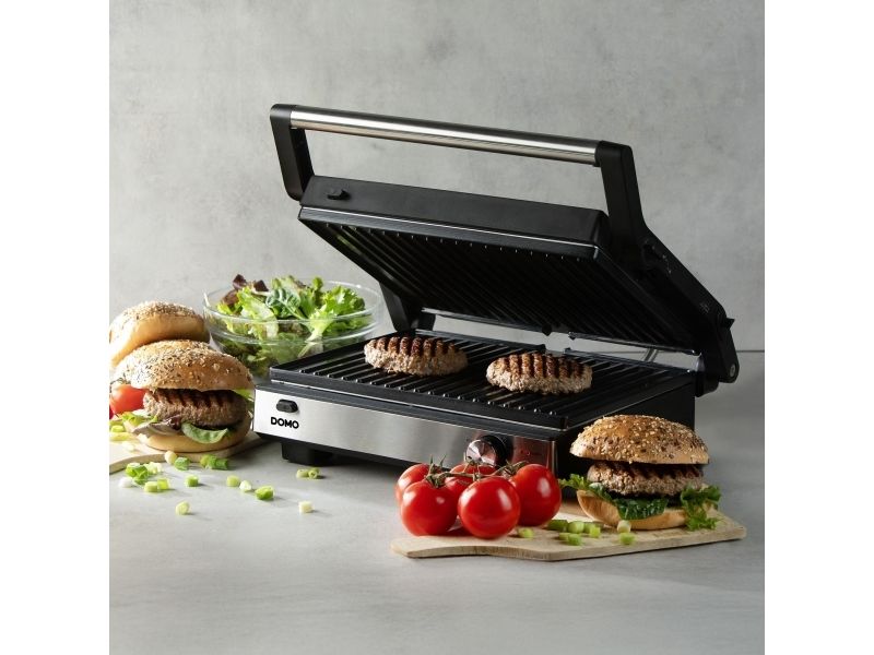 Domo MULTIFUNKTIONEL KONTAKTGRILL 2-i-1 Grill Sort (DO9287G)