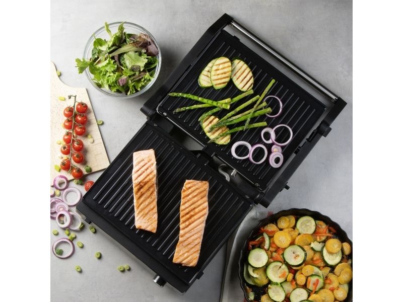 Domo MULTIFUNKTIONEL KONTAKTGRILL 2-i-1 Grill Sort (DO9287G)