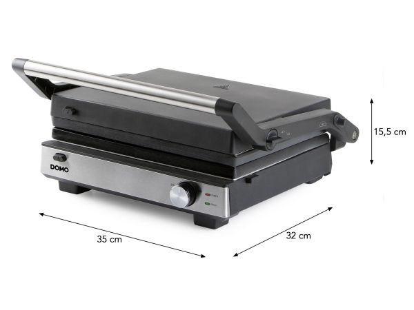 Domo MULTIFUNKTIONEL KONTAKTGRILL 2-i-1 Grill Sort (DO9287G)