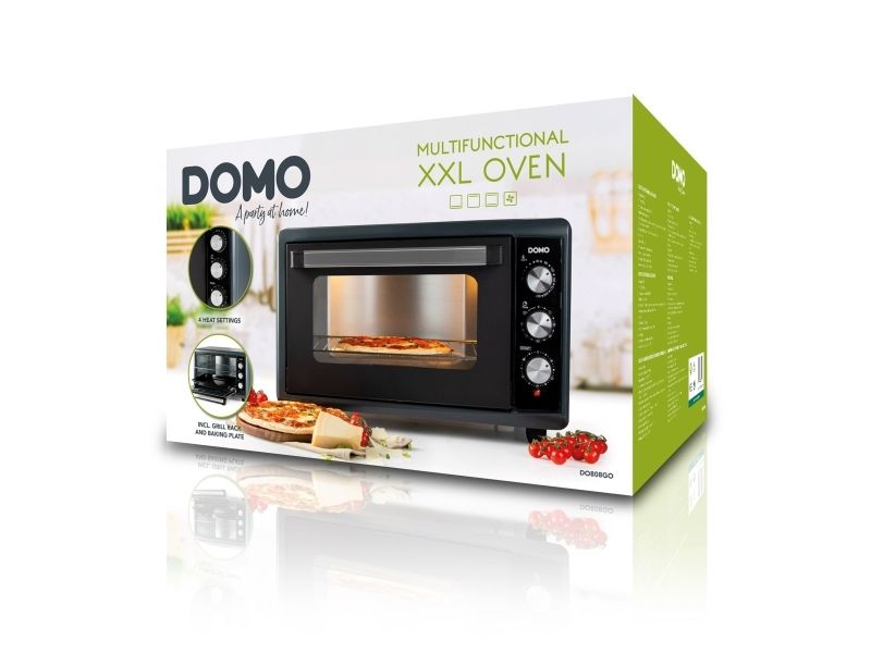 Domo DO808GO, 50 L, Sort, Fritstående, Dreje, 30 - 230 °C, 2000 W