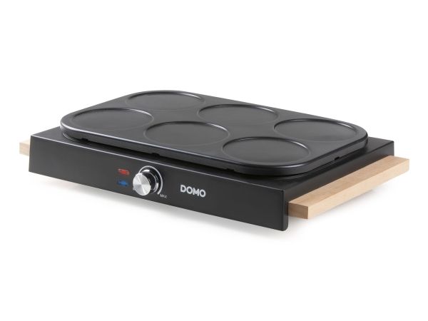 Domo DO8717PN, 6 pandekage(r), Sort, 115 cm, Dreje, 1,1 m, 1000 W