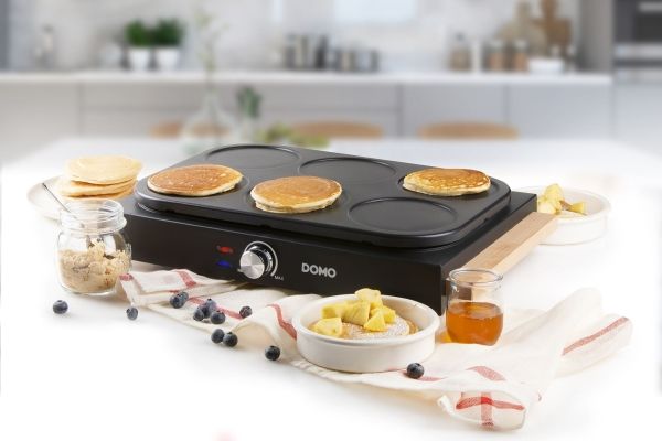 Domo DO8717PN, 6 pandekage(r), Sort, 115 cm, Dreje, 1,1 m, 1000 W
