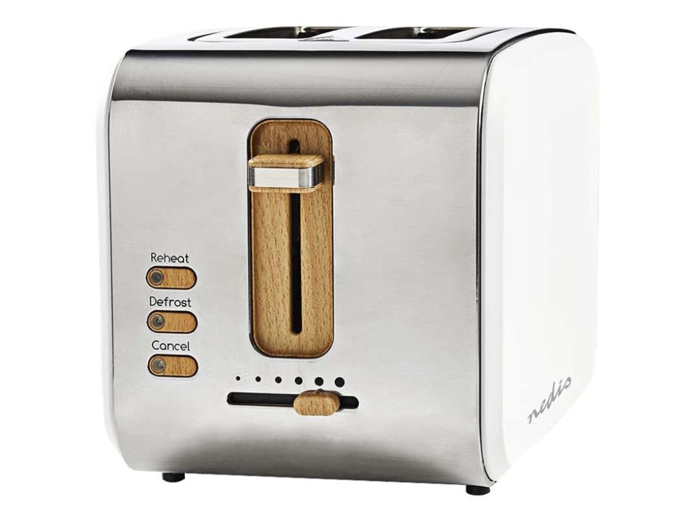 Nedis Brødrister KABT510EWT - toaster - white