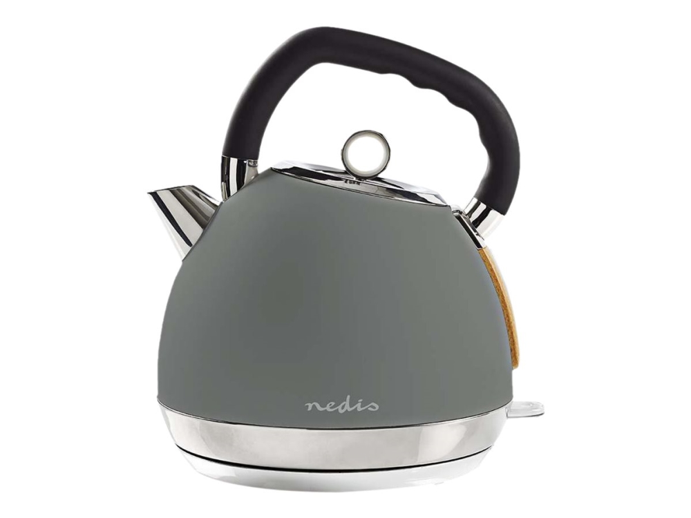Nedis Elkedel KAWK520EGY - kettle - grey - Grå - 2200 W billede 1