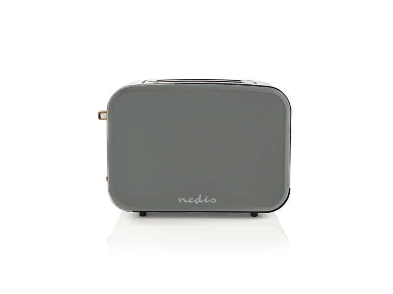 Nedis Brødrister KABT510EGY - toaster - grey