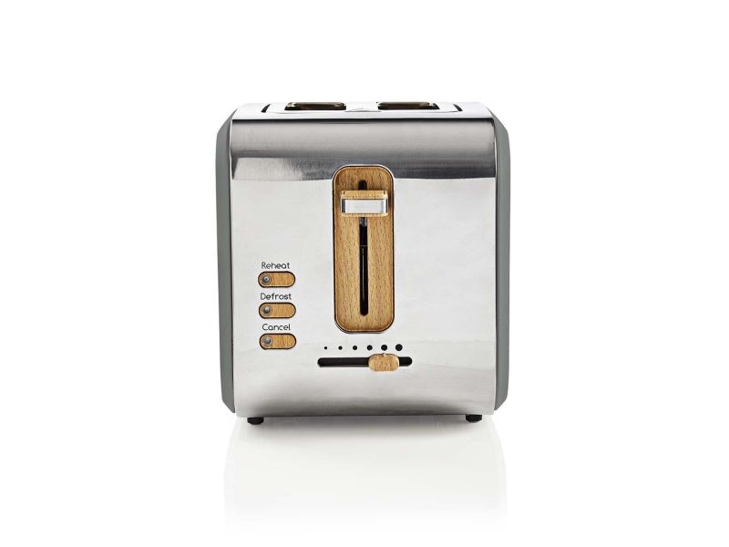 Nedis Brødrister KABT510EGY - toaster - grey