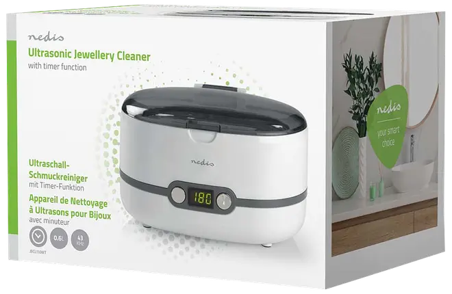 Nedis JECL110WT Ultrasonic Jewellery Cleaner