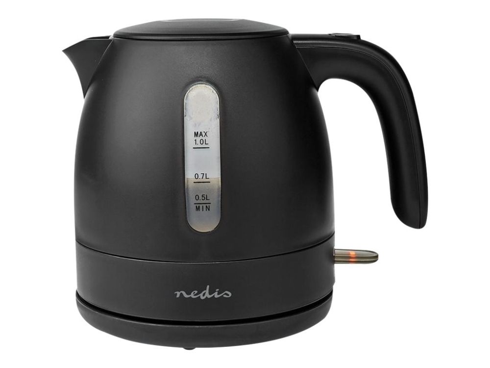 Nedis Elkedel KAWK300EBK - kettle - matt black - Mat sort - 2200 W