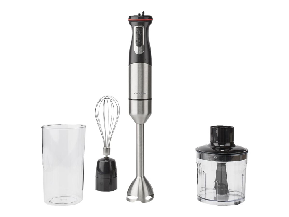Nedis Stavblender KAHB400CAL - hand blender - black/aluminum - 800 W billede 1