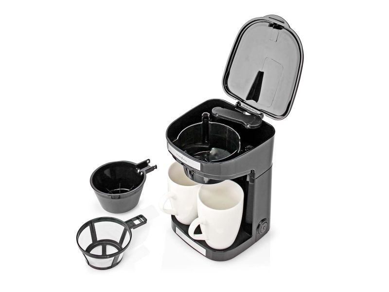 Nedis KACM140EBK, Dråbe kaffemaskine, Malet kaffe, 450 W, Sort billede 3