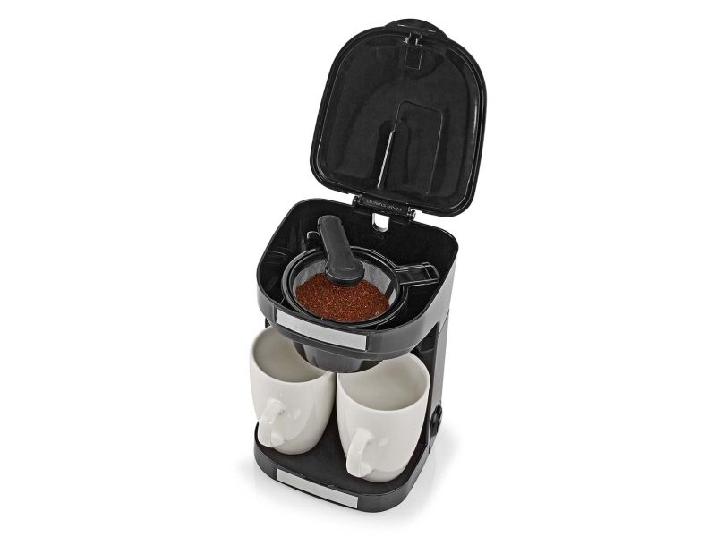 Nedis KACM140EBK, Dråbe kaffemaskine, Malet kaffe, 450 W, Sort