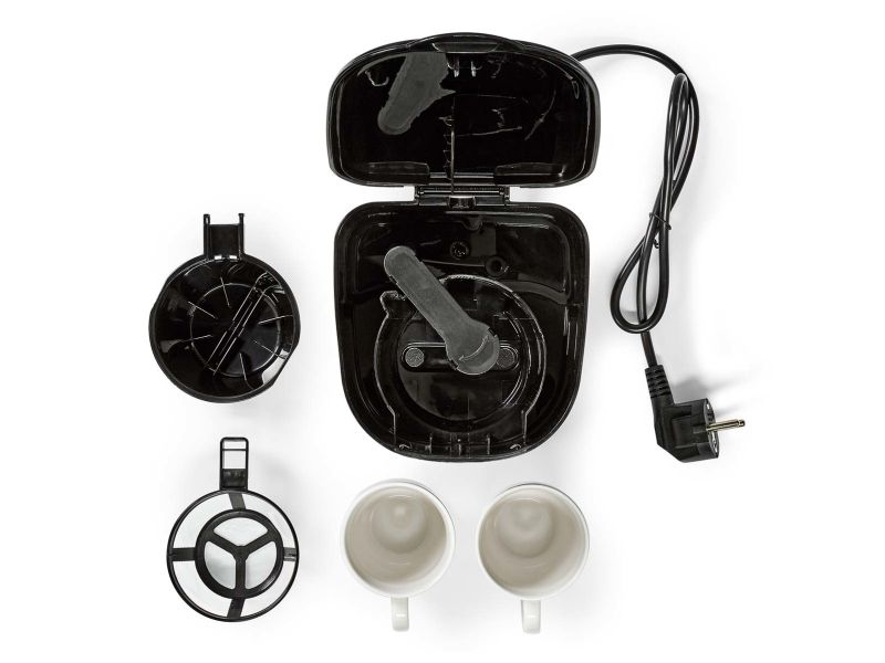 Nedis KACM140EBK, Dråbe kaffemaskine, Malet kaffe, 450 W, Sort billede 4