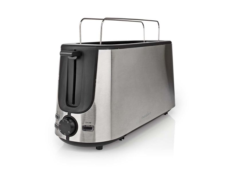Nedis KABT310EAL, 1 skive(r), Aluminium, Sort, Acrylonitrilbutadienstyren, Aluminium, Knapper, 1000 W, 220 - 240 V