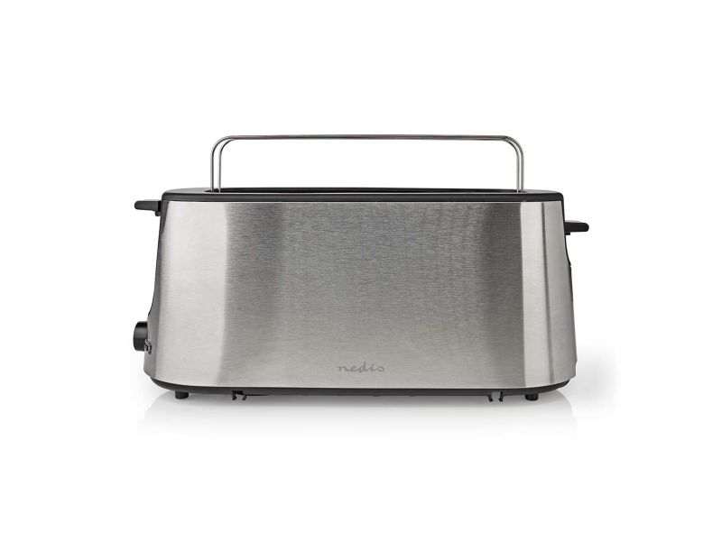 Nedis KABT310EAL, 1 skive(r), Aluminium, Sort, Acrylonitrilbutadienstyren, Aluminium, Knapper, 1000 W, 220 - 240 V