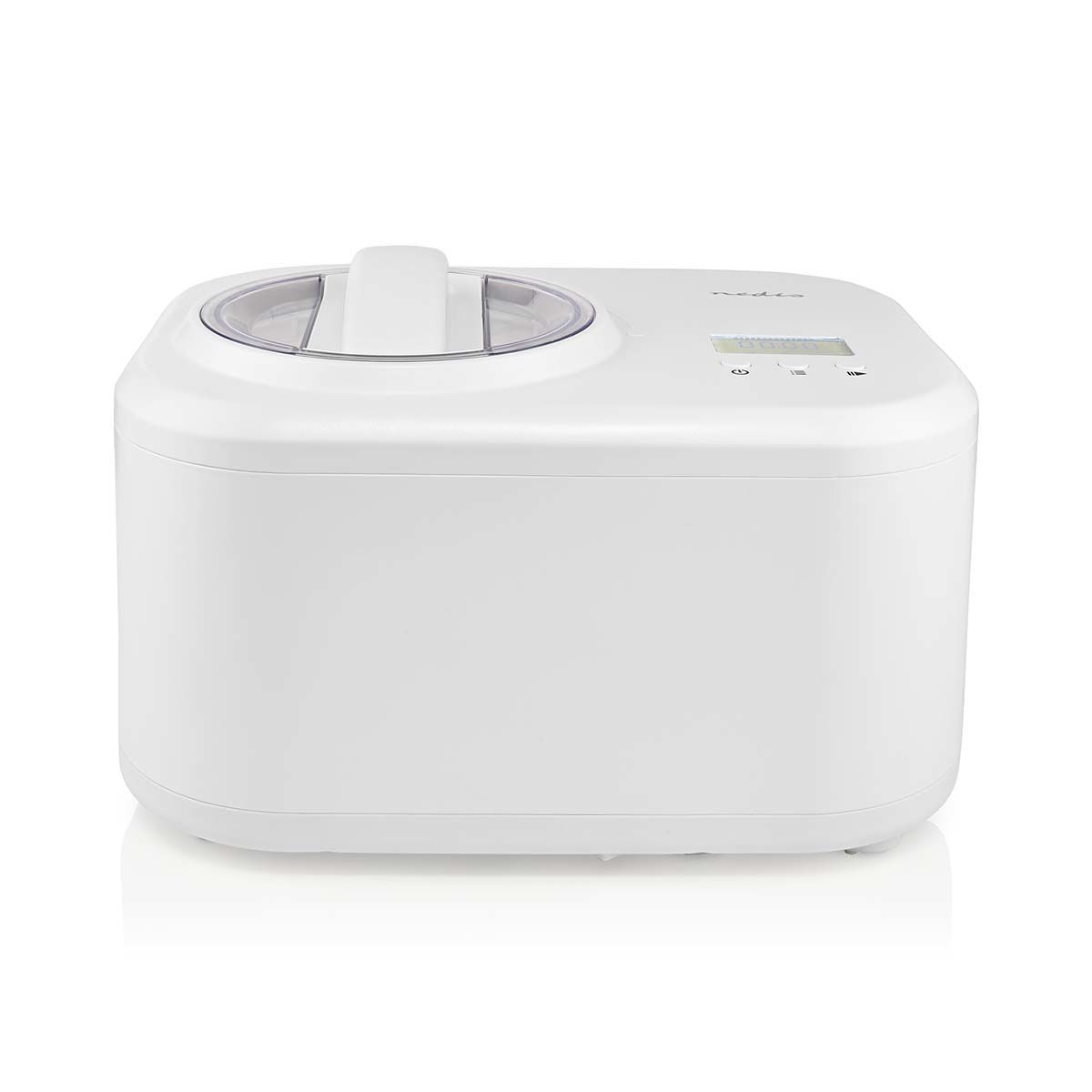 Nedis KAIM600CWT, Kompressor ismaskine, 1 L, 60 min., 1 skåle, LCD, 0,7 m billede 2