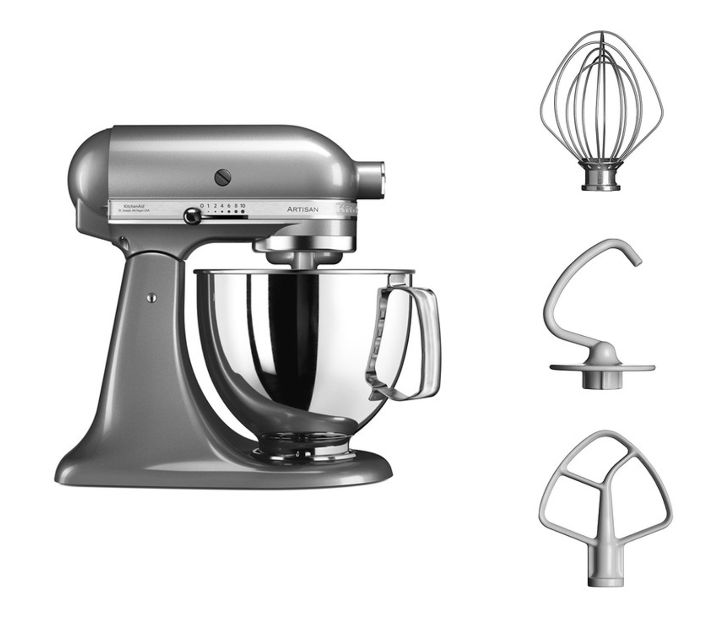 Kitchenaid Artisan 125ECU Contour Silver Røremaskine billede 2