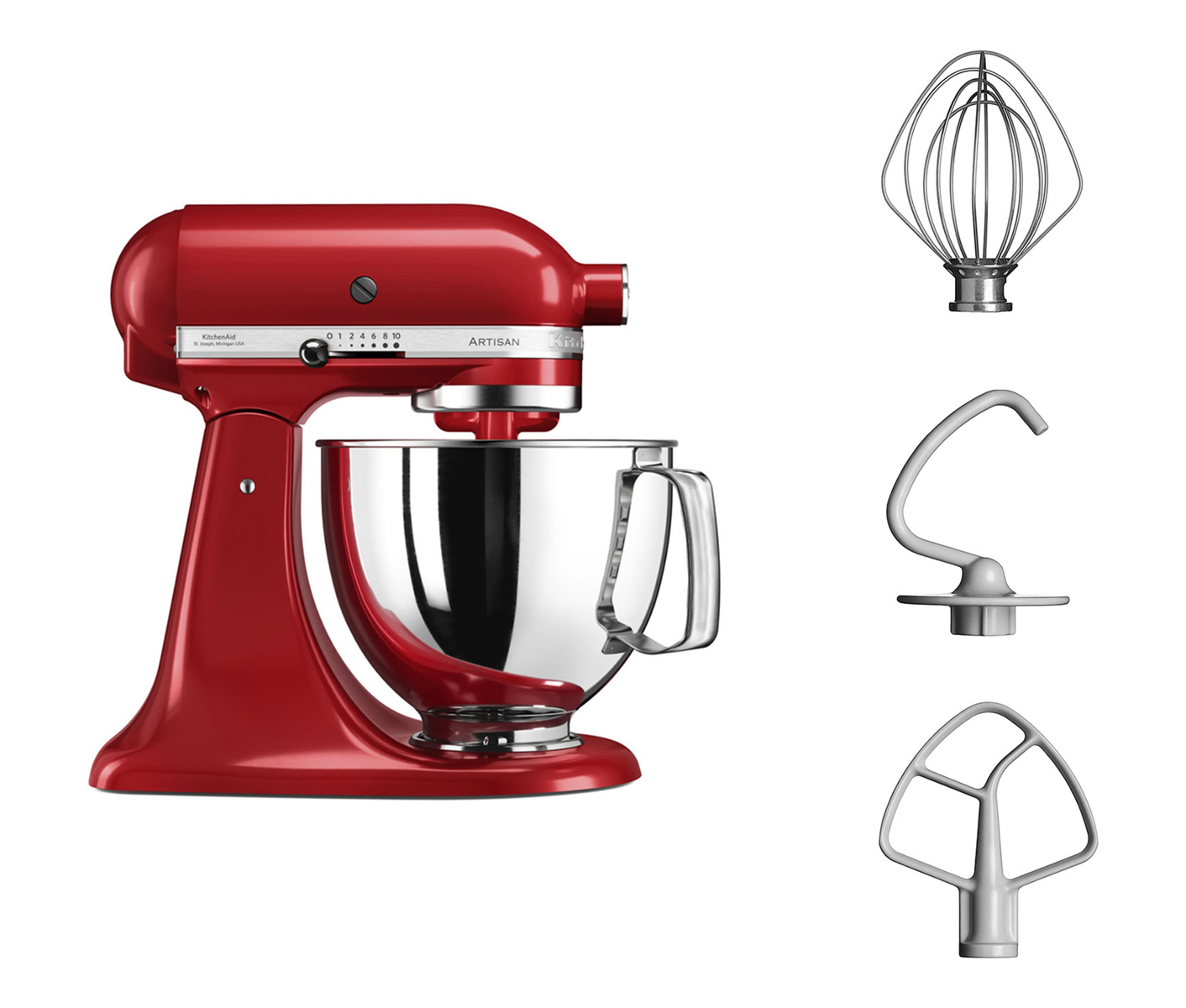 Kitchenaid Artisan 125EER Rød Røremaskine billede 3