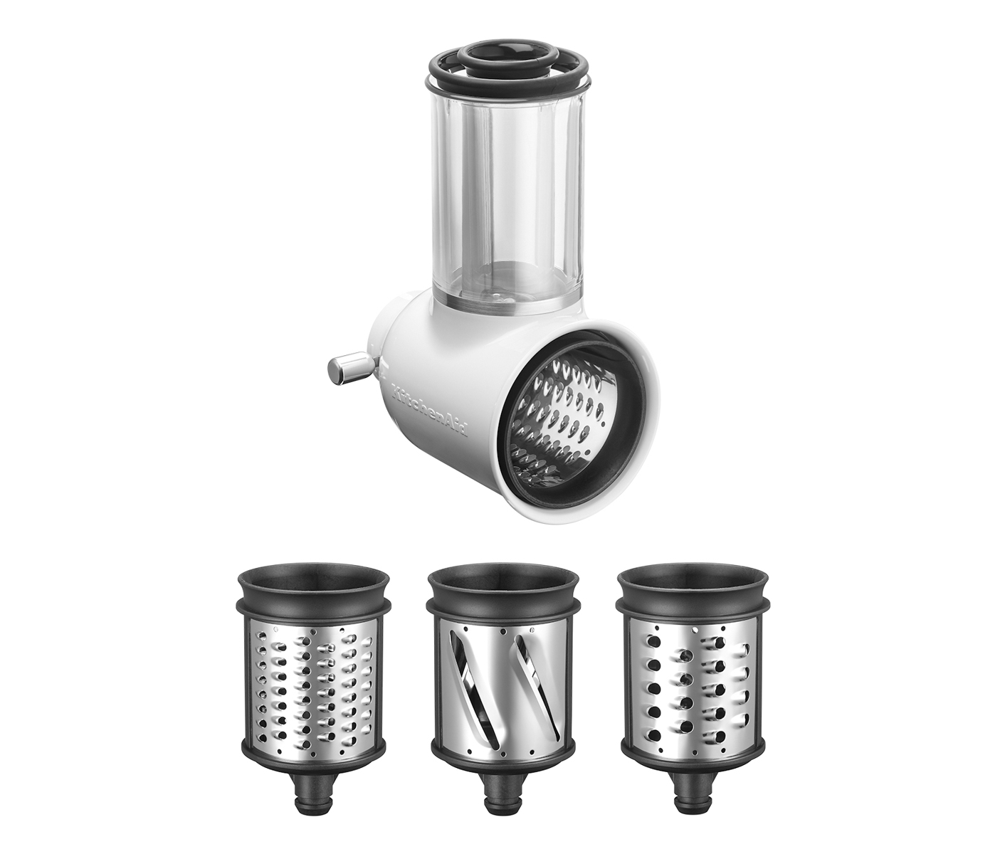 Kitchenaid 5ksmvsa Råkostjern M. 3 Tromler Tilbehør Til Køkkenmaskine billede 4