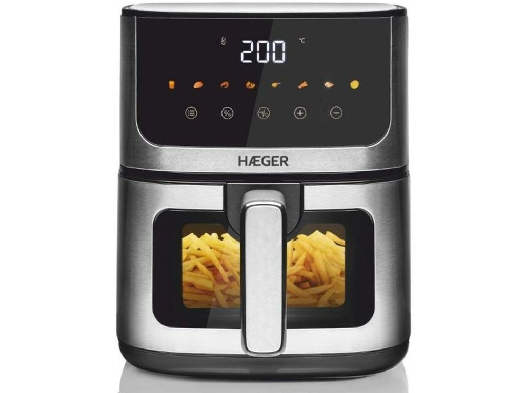Haeger AF-D47.005A „Magic Window“ karšto oro gruzdintuvė 8in1, 4,7 l, 1400 W