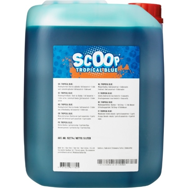 Scoop Tropical Blue slush koncentrat 5L billede 3