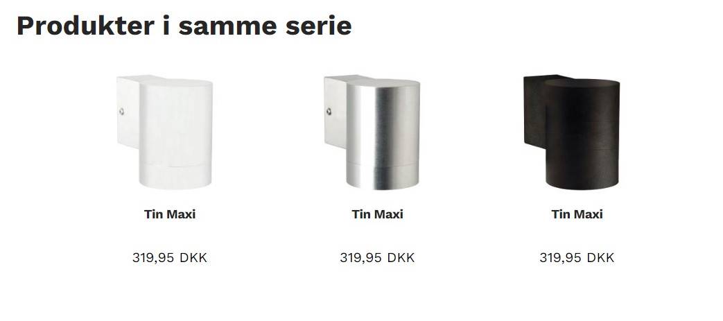 Tin Maxi Væglampe GU10, Hvid - Nordlux billede 4