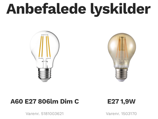 Nordlux - Disa E27 Pendel, Amber billede 4