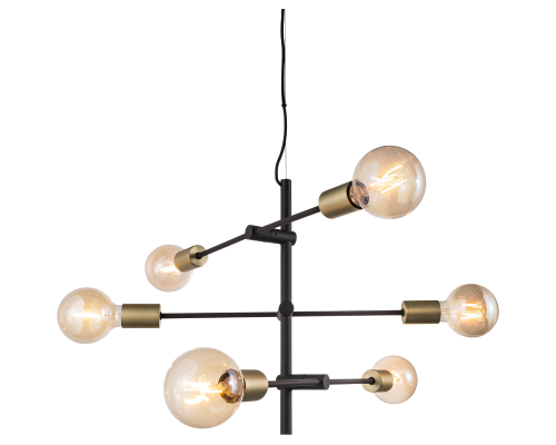 Josefine 6-Pendel E27 Matsort billede 1