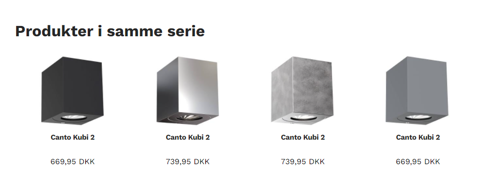 Nordlux - Canto KUBI 2 Væglampe, Hvid billede 4