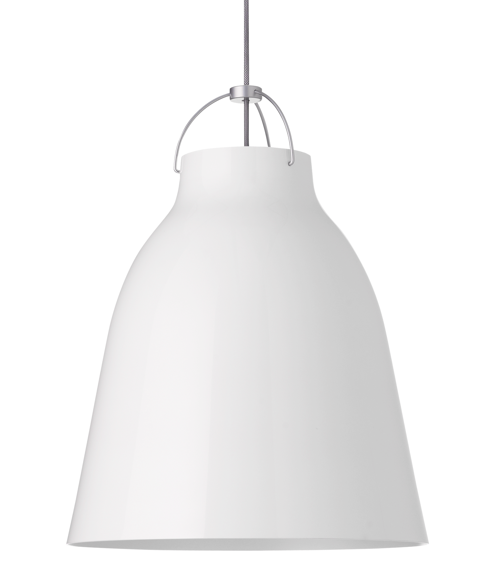 Caravaggio™ High-Gloss P3 Pendel Hvid billede 1