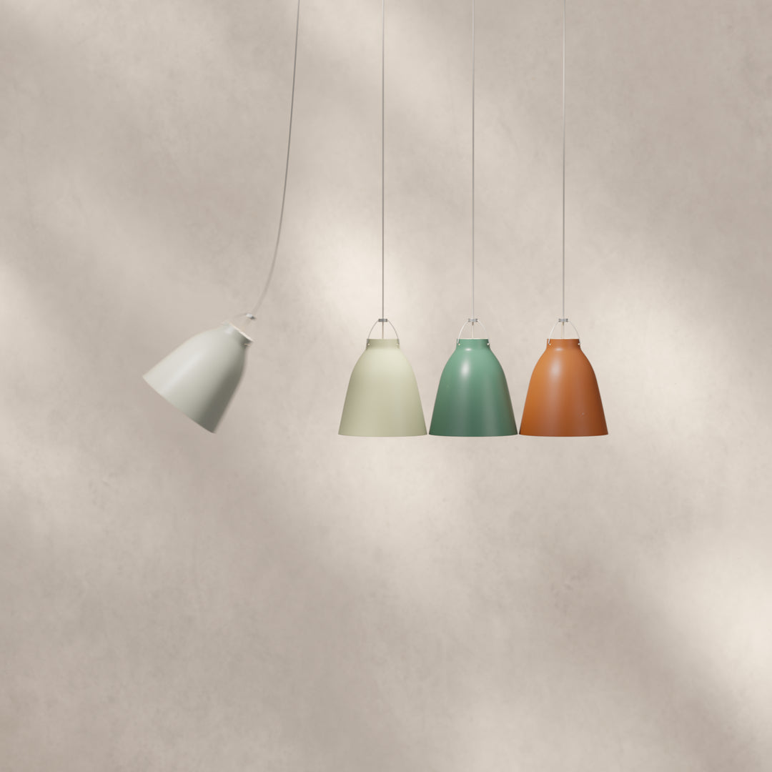 Fritz Hansen Caravaggio Matt P1 Patina Green pendel billede 3