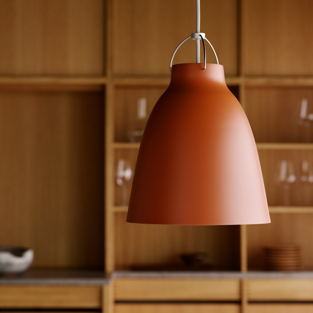 Fritz Hansen Caravaggio Matt P2 Rusty Red pendel billede 3