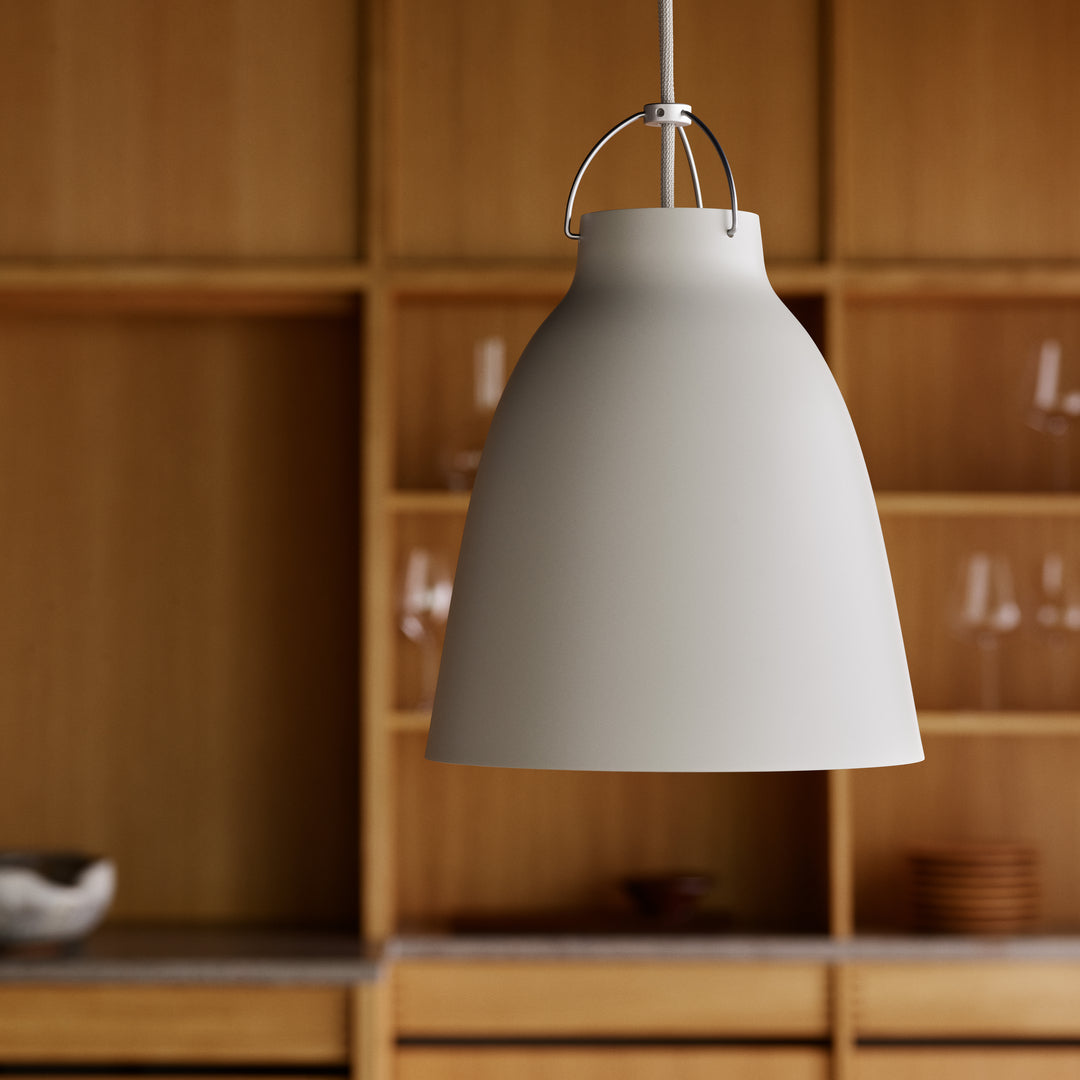 Fritz Hansen Caravaggio Matt P2 Warm Grey pendel billede 3